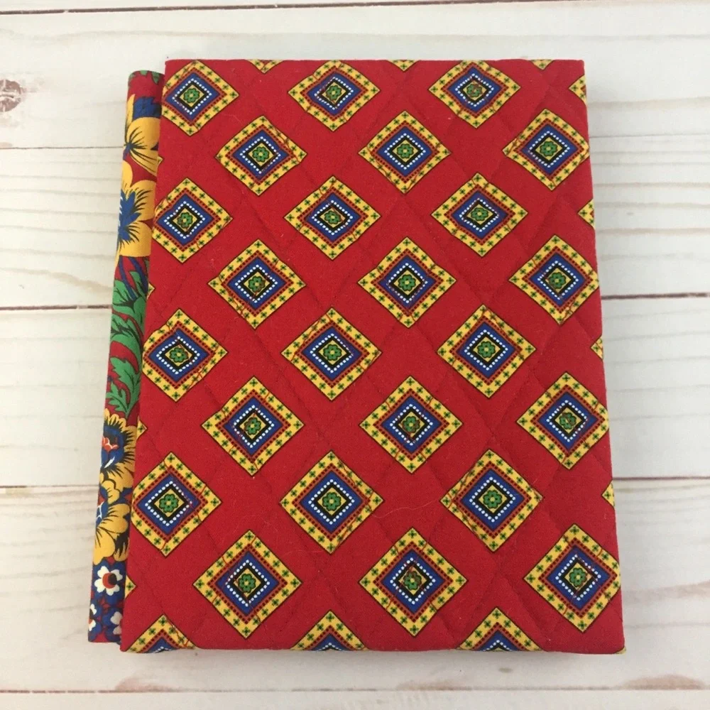 Vera Bradley Villa Red Bifold Picture Frame Two 4
